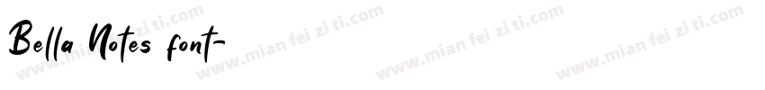 Bella Notes font字体转换